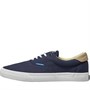 JACK AND JONES Mens Mork Canvas Trainers Navy Blazer