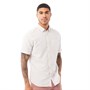JACK AND JONES Mens Abel Organic Short Sleeve Shirt Cloud Dancer