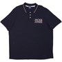 JACK AND JONES Mens Venice Beach Organic Short Sleeve Polo Plus Size Navy Blazer