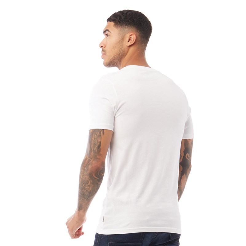 JACK AND JONES Herrer Logo-Universe T-Shirt Blå
