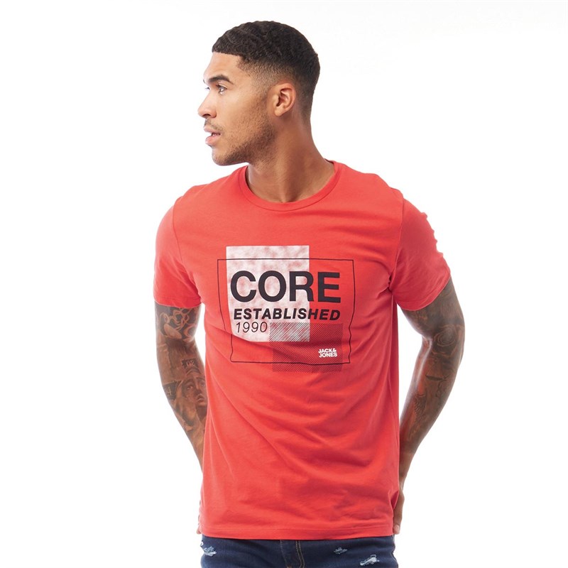 JACK-AND-JONES-Mens-Star-Crew-Neck-T-Shirt-Bittersweet