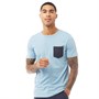 JACK AND JONES Mens Boston Crew Neck T-Shirt Dusk Blue