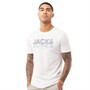 JACK AND JONES Męskie Lex T-Shirt Biały