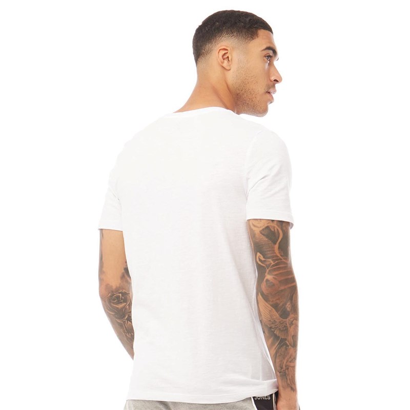 JACK AND JONES Męskie Lex T-Shirt Biały