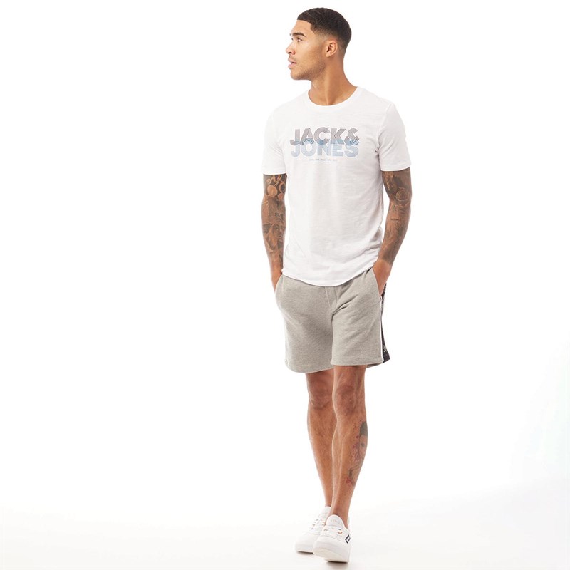 JACK AND JONES Męskie Lex T-Shirt Biały