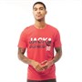 JACK AND JONES Męskie Das T-Shirt Czerwony