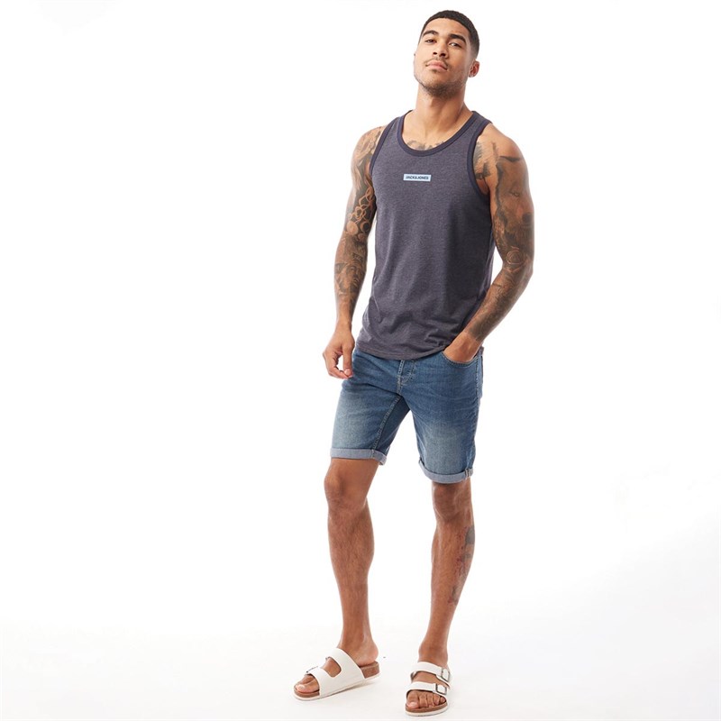 JACK AND JONES Mens Icon Tank Top Sky Captain