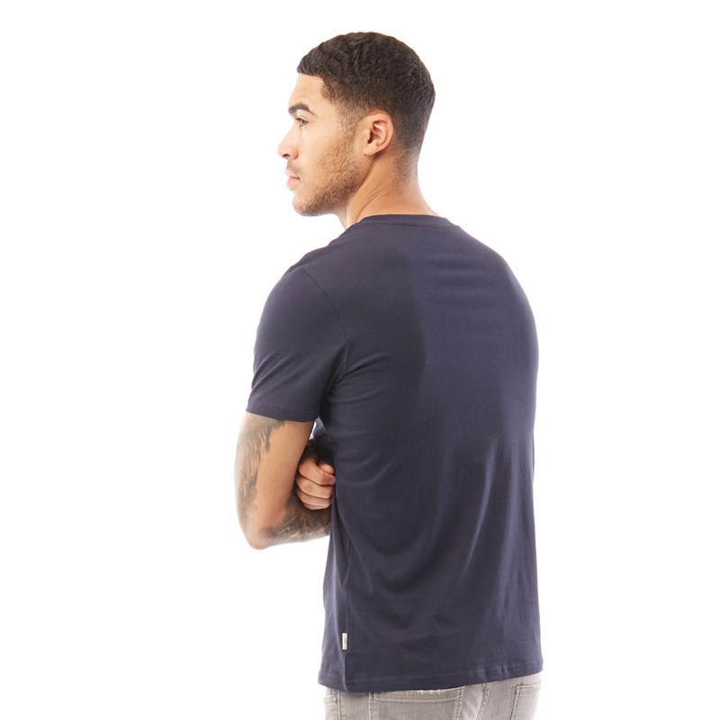 JACK AND JONES Herren Jack And Jones Structure T-Shirt Navy