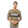 JACK AND JONES Mens Brixi T-Shirt Dusty Olive
