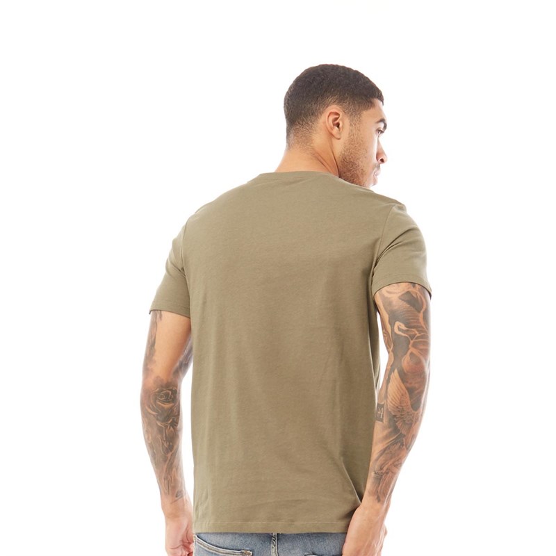 JACK AND JONES Mens Brixi T-Shirt Dusty Olive
