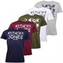 JACK AND JONES Herren Heroic Five Pack T-Shirt Weiß