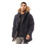 JACK AND JONES Mens Jack Fur Parka Navy Blazer