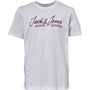 JACK AND JONES Boys Jwhfranco T-Shirt Short Sleeve Crew Neck White
