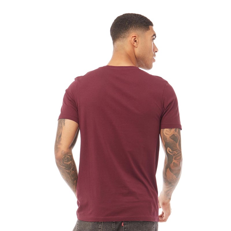 JACK AND JONES Tee-Shirt Hero Homme Bordeaux
