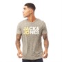 JACK AND JONES Mens Jones Crew Neck T-Shirt Forest Night
