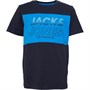 JACK AND JONES Boys Jonah T-Shirt Short Sleeve Crew Neck Sky Captain