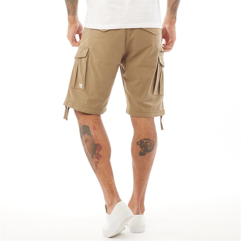 JACK AND JONES Mens Basic Cargo Shorts Kelp