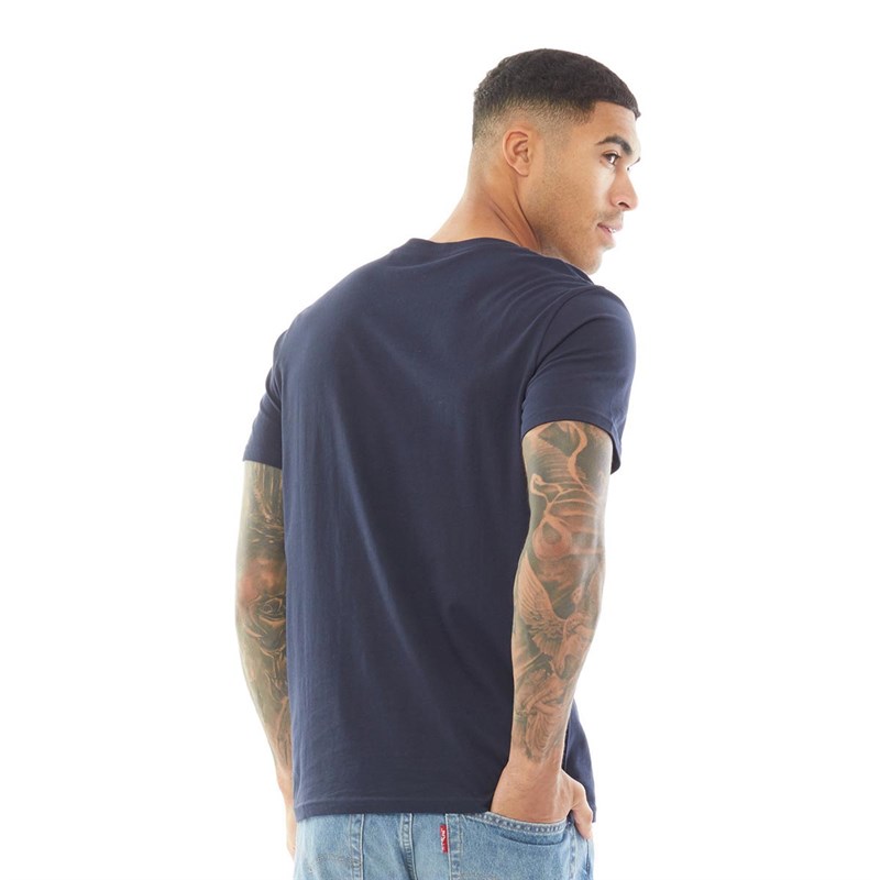 JACK AND JONES Mens Structure T-Shirt Sky Captain