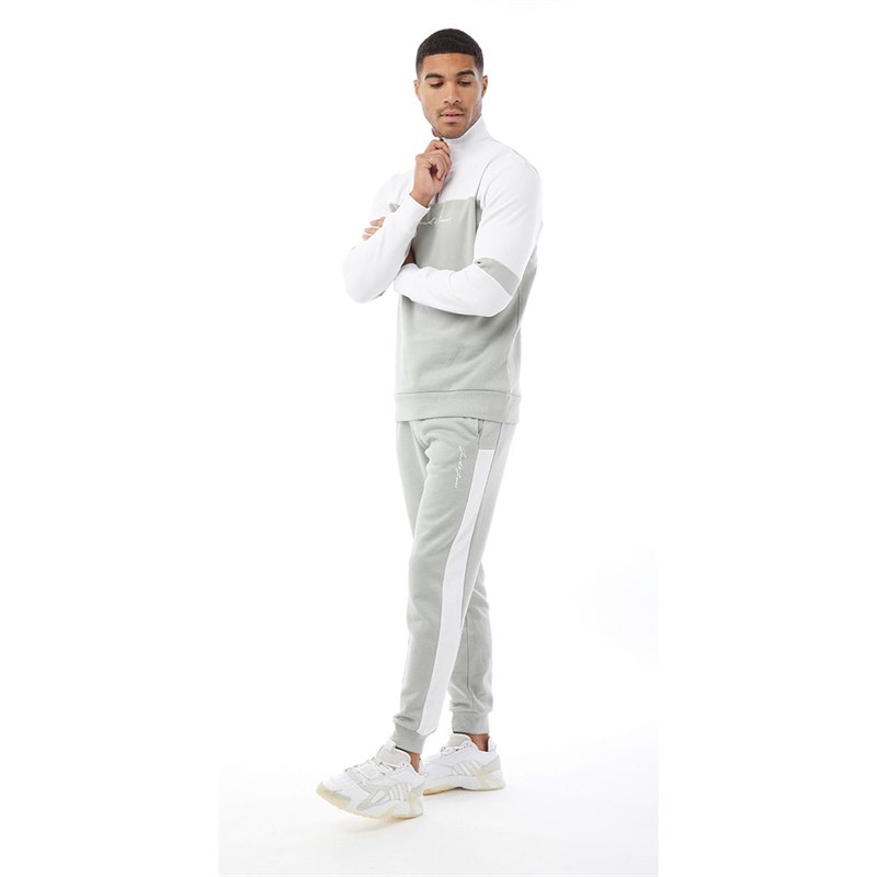 JACK AND JONES Mens Mingus Zip Sweatshirt Drizzle