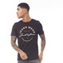 JACK AND JONES Mens Moon T-Shirt Black