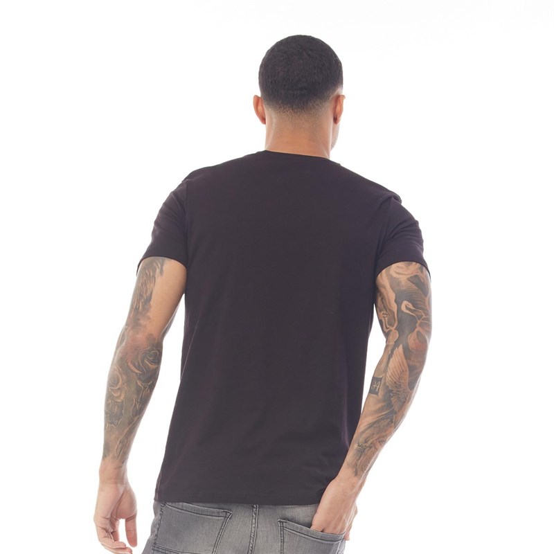 JACK AND JONES Mens Moon T-Shirt Black