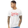JACK AND JONES Mens Moon T-Shirt White