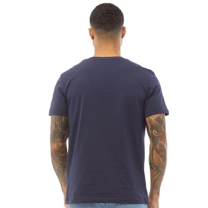 JACK AND JONES Mens Denim Logo T-Shirt Navy Blazer