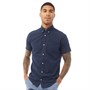 JACK AND JONES Herre Oxford Kortærmet Skjorte Blå