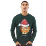 JACK AND JONES Mens Jorxmasgang Crew Neck Sweat Ponderosa Pine