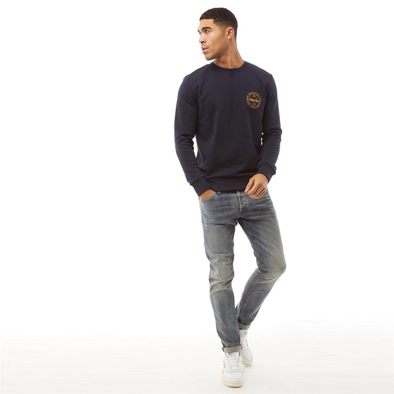 Maglia Uomo JACK & JONES Jjolive Sweat Crew Neck Maglia Di Tuta, Moonbeam Felpa Jack Jones Uomo