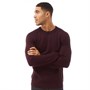 JACK AND JONES Herren Jjpannel Pullover mit Rundhalsausschnitt Burgunderrotmeliert