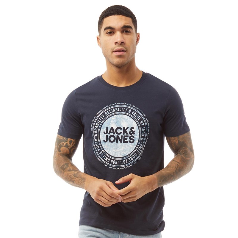 JACK AND JONES Herren Jjnd T-Shirt Navy