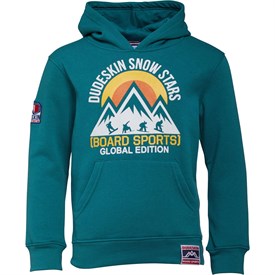 Dudeskin Jongens Hoodie Blauwgroen dudeskin kopen in de aanbieding