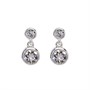 Karen Millen Bijouterie Dot Drop Earrings Femme Argenté Métallique