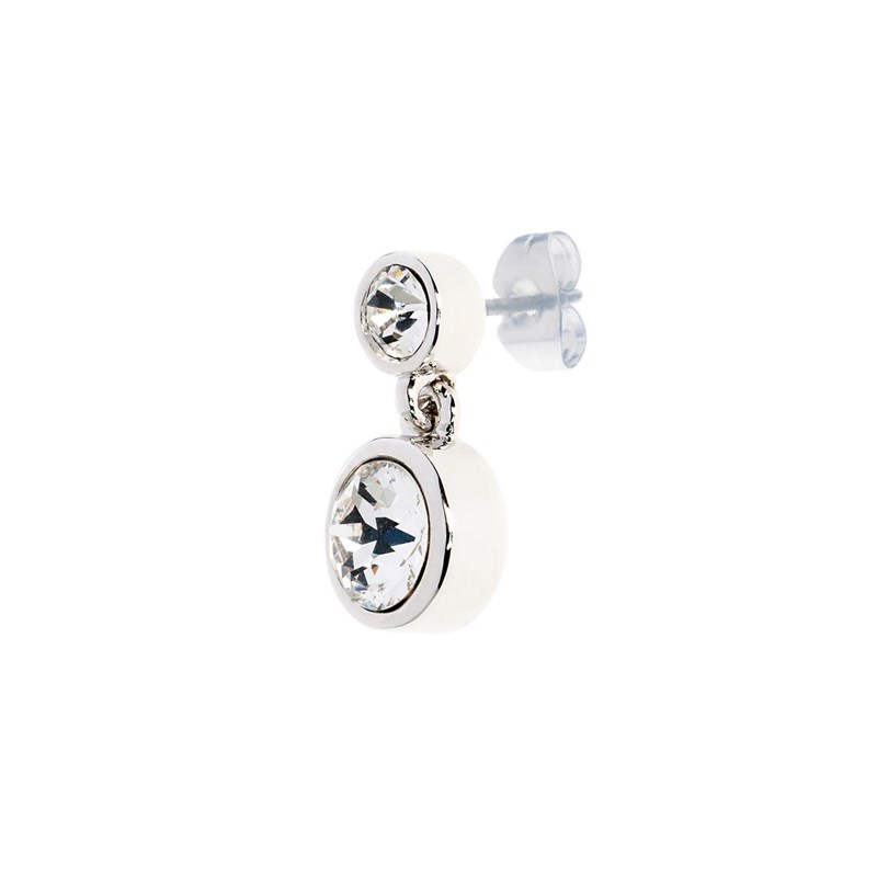 Karen Millen Bijouterie Dot Drop Earrings Femme Argenté Métallique