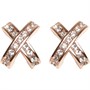 Karen Millen Damskie Criss-Cross Earrings Biżuteria Różany Złoty