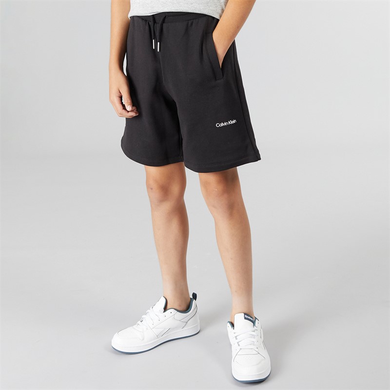 Calvin Klein Jeans Kids Sweat Shorts CK Black - Size 12Y