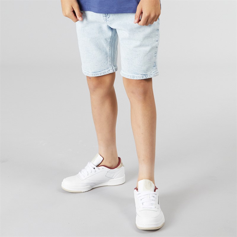 Calvin Klein Jeans Boys Five Pocket Shorts Clean Sky Blue - Size 14Y