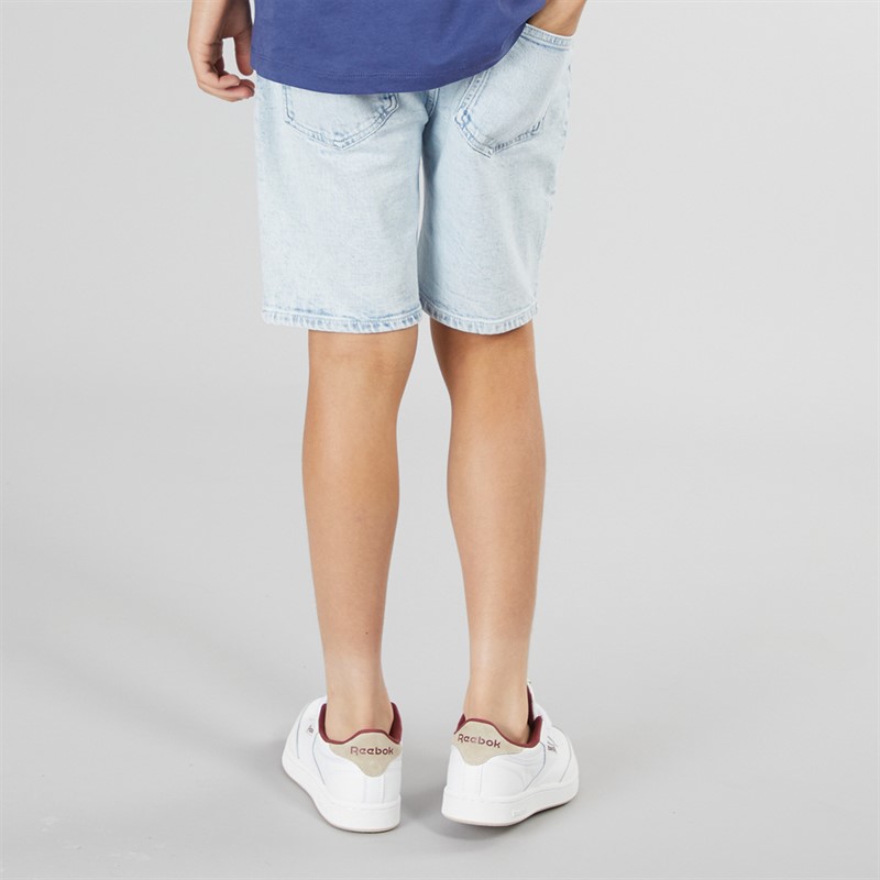 Calvin Klein Jeans Boys Five Pocket Shorts Clean Sky Blue