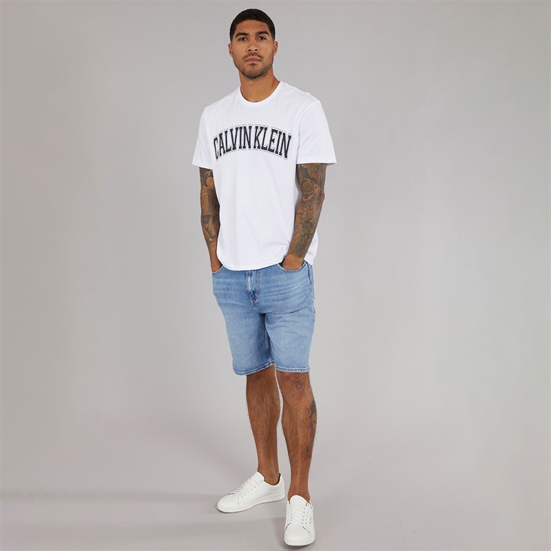 Calvin Klein Jeans Mens Varsity T-Shirt Brilliant White