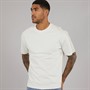 Calvin Klein Jeans Mens Logo Tape T-Shirt Tofu