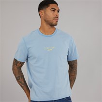 Calvin Klein Jeans Mens Acid Wash T-Shirt Faded Denim