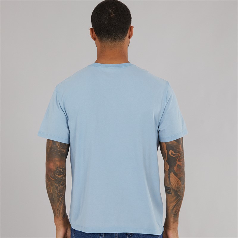 Calvin Klein Jeans Mens Acid Wash T-Shirt Faded Denim