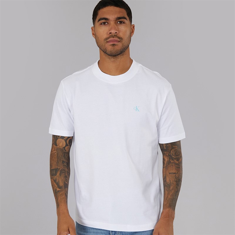 Calvin Klein Jeans Mens Painted T-Shirt Bright White