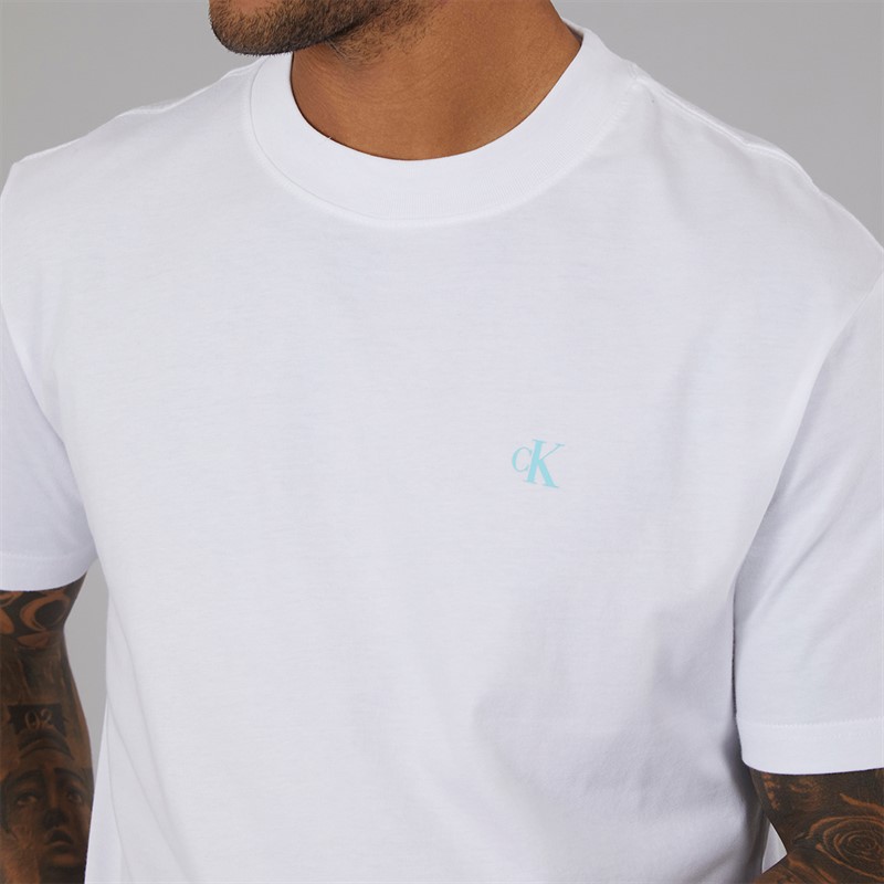 Calvin Klein Jeans Mens Painted T-Shirt Bright White