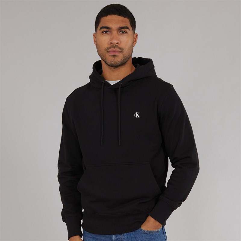 Calvin Klein Jeans Mens Painted Hoodie CK Black