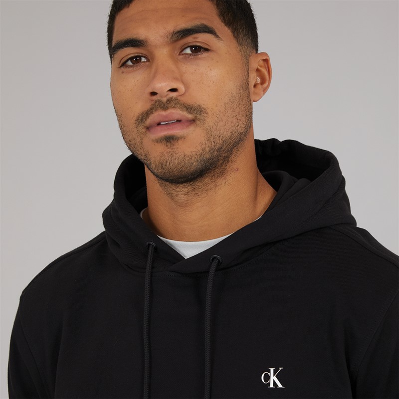 Calvin Klein Jeans Mens Painted Hoodie CK Black