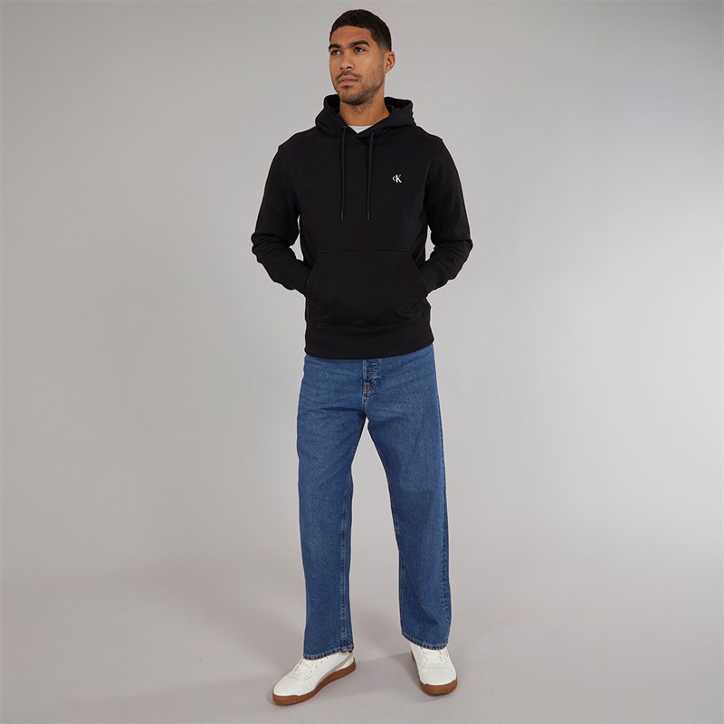 Calvin Klein Jeans Mens Painted Hoodie CK Black