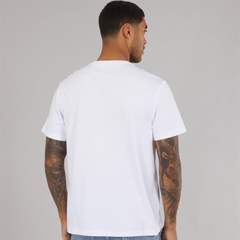 Calvin Klein Jeans Mens Acid Wash T-Shirt Brilliant White