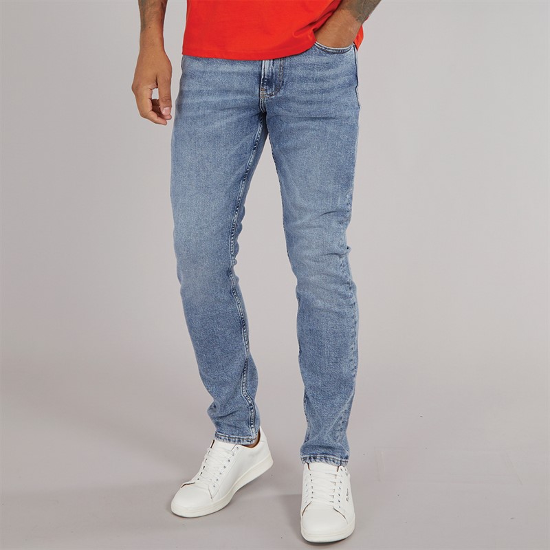 Calvin Klein Jeans Mens Slim Taper Jeans Denim Light - Size 31/32